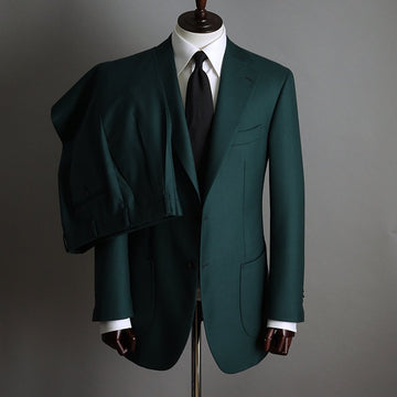The Mayfair Green Suit – full view with trousers