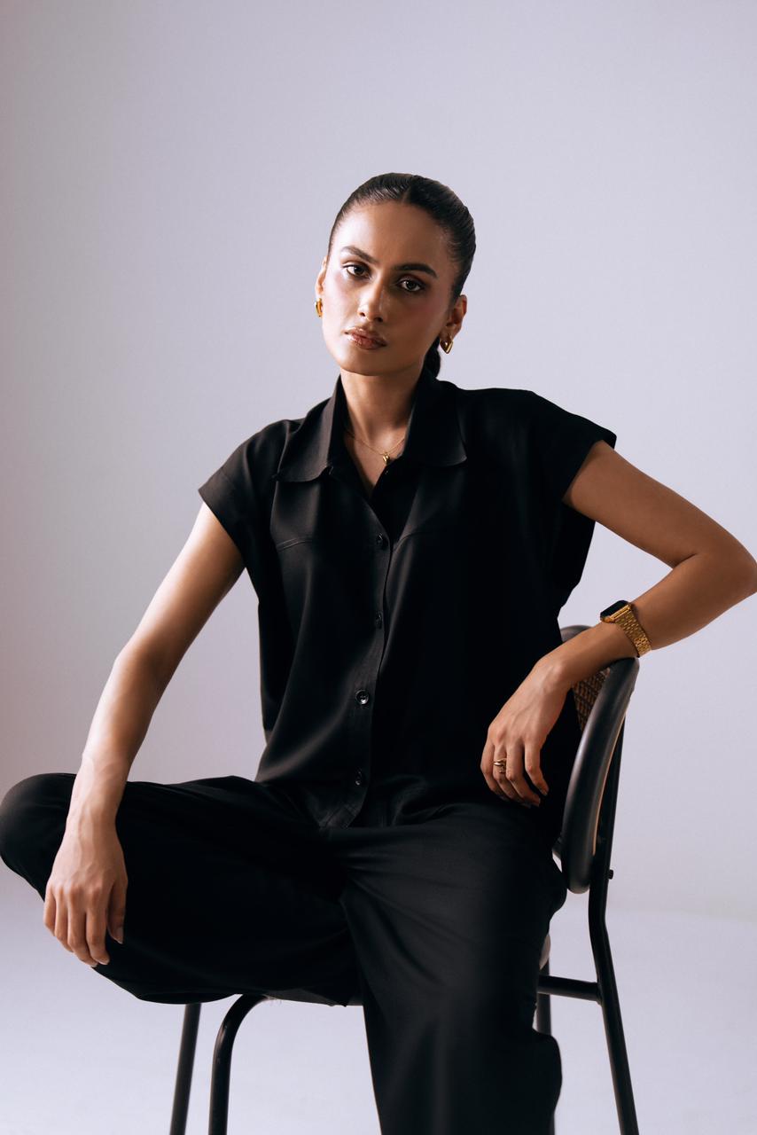 The Noir Muse Top & The Idle Hours Pants