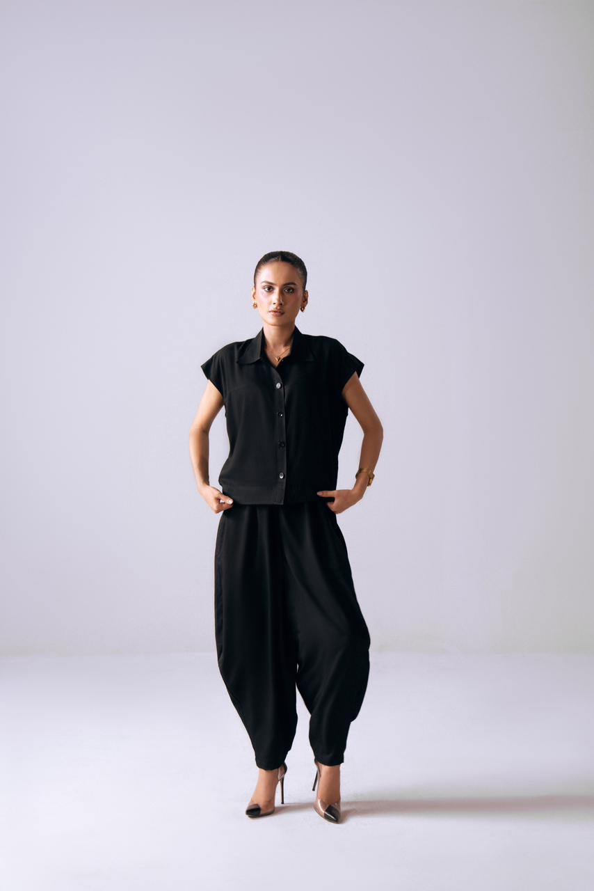 The Noir Muse Top & The Idle Hours Pants