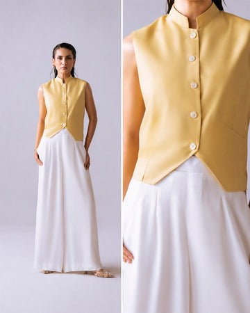 The Day Off Vest - side profile full length