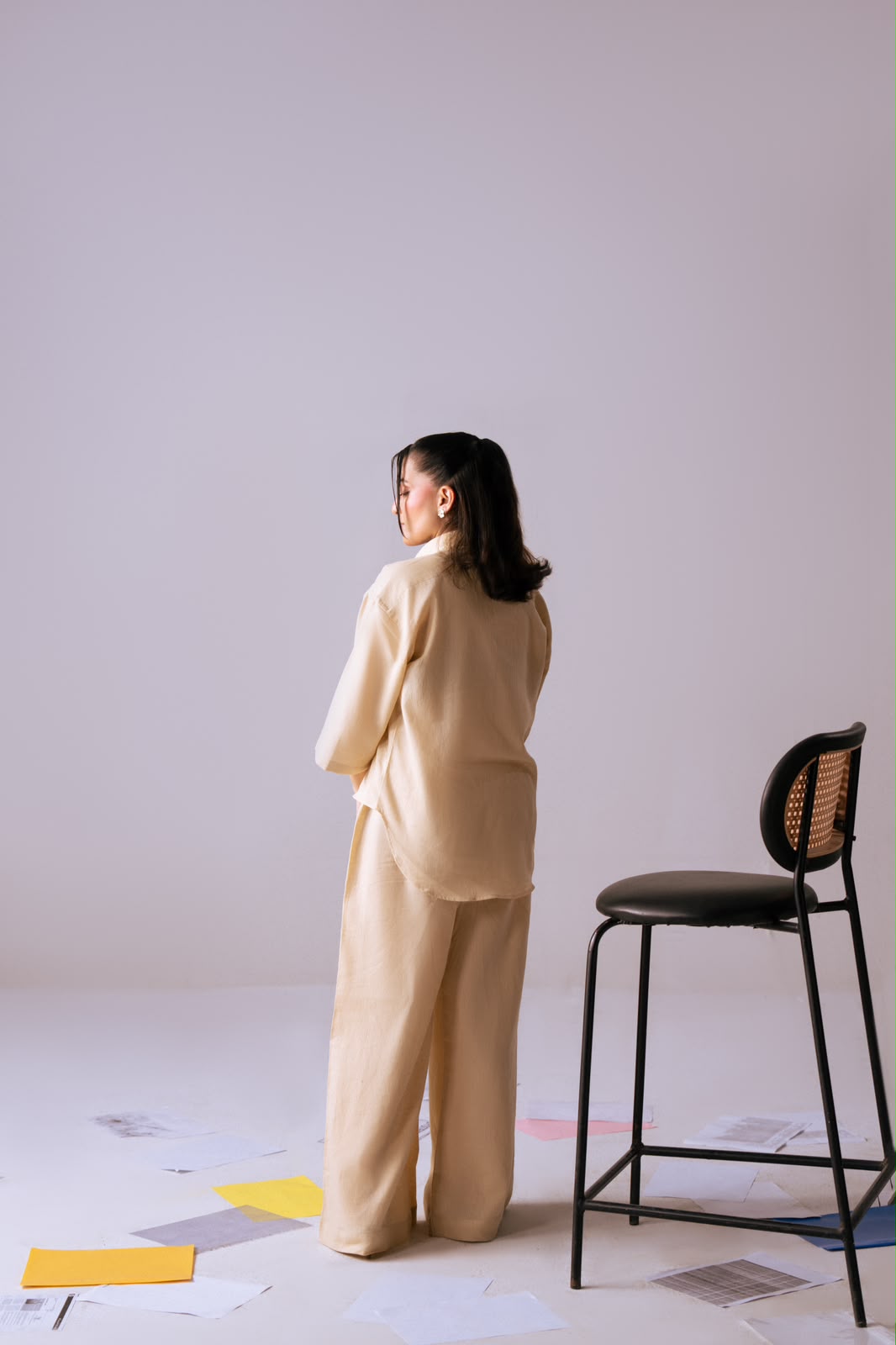 The Slow Season Shirt & Easy Escape Trousers – editorial shot 2