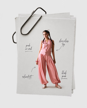 The Day Off Vest - full length with white trousers
