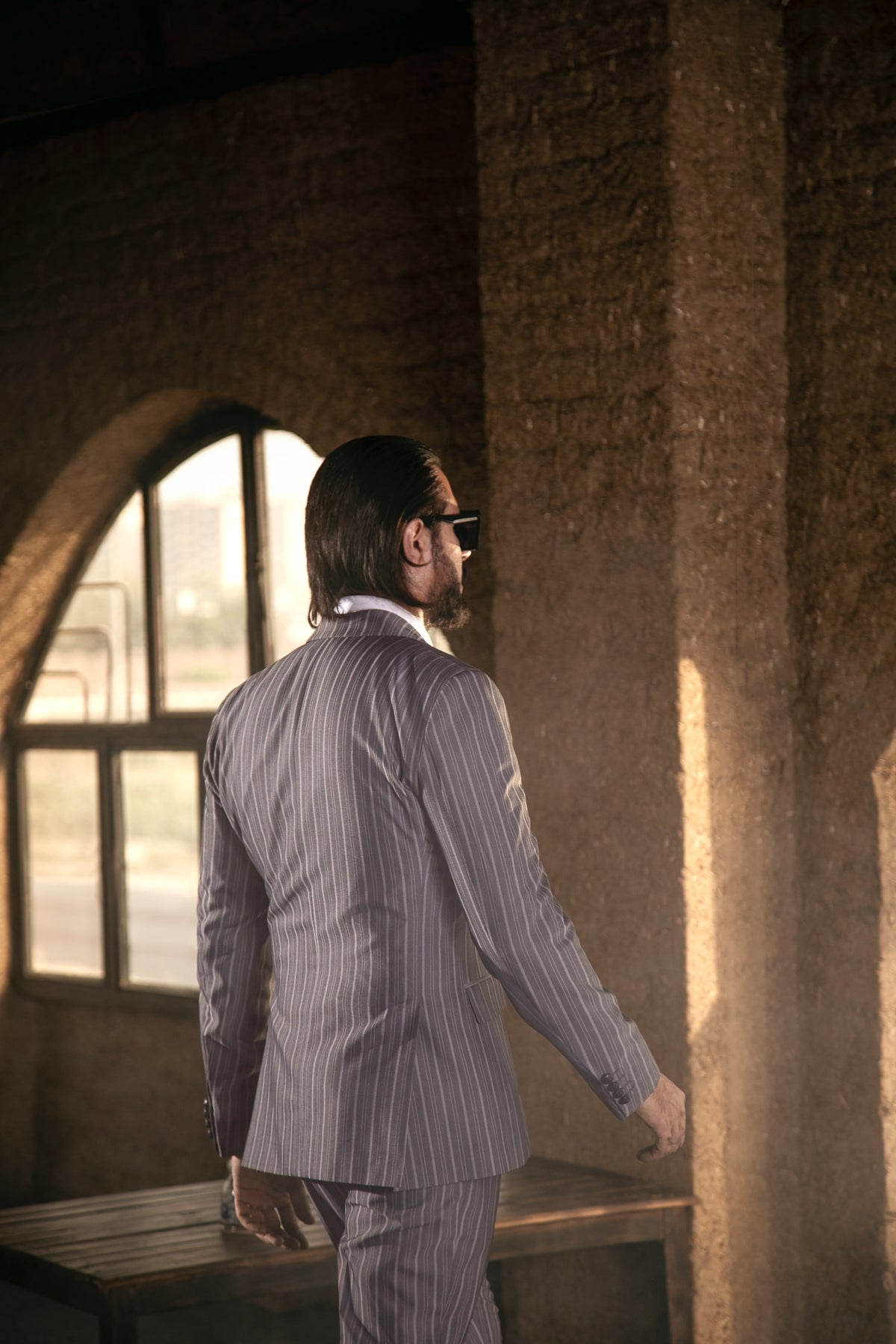 The Sovereign Stripe Double-Breasted Suit